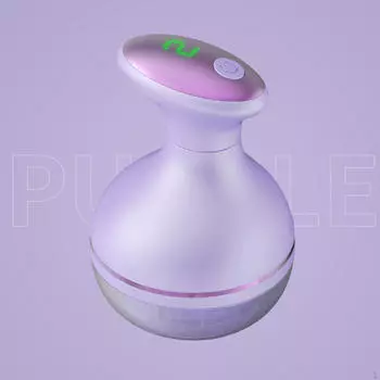 Электрическая бритва для ткани с контейнером для удаления ворса с одеял, ковров и одежды фиолетовый