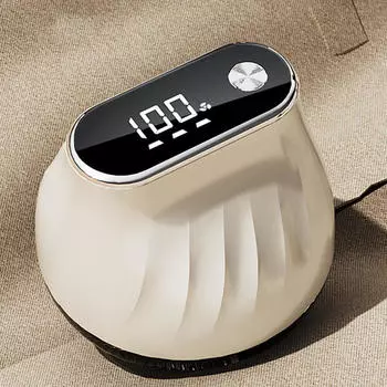 Электрическая бритва для удаления катышков, прочная, со светодиодным дисплеем, для удаления катышков и шерсти свитеров бежевый