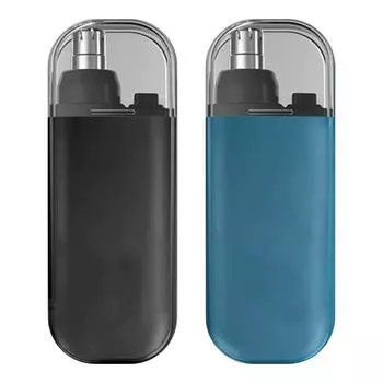 Электрическая бритва для удаления волос с двойными лезвиями, портативная USB-зарядка для ухода за лицом Black