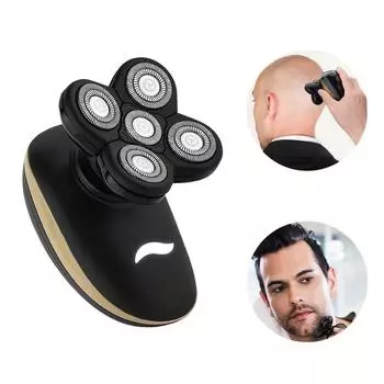 Электрическая бритва, перезаряжаемый станок для бритья лысины, триммер для бороды, многофункциональный набор для ухода, электробритва, влажная и сухая для мужчин Standard Edition