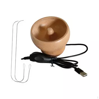 Электрическая чаша для бисероплетения, нанизывание бусин, инструмент для поделок, дерево, легкий, своими руками, изготовление ювелирных изделий