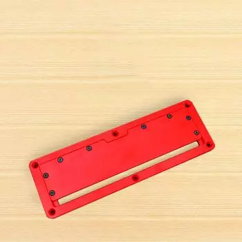 Электрическая циркулярная пила. Откидная крышка. Откидной напольный стол из алюминиевого сплава. Специальная встроенная крышка. красный