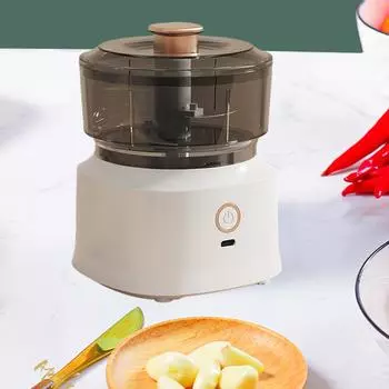 Электрическая давилка для чеснока, измельчитель с лезвием из нержавеющей стали, вспомогательная машина для приготовления пищи для детей, автоматическая мини-овощерезка, машина для приготовления пищи зелёный