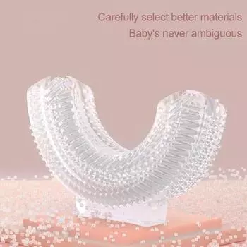 Электрическая детская зубная щетка силиконовая детская 360 градусов автоматическая USB перезаряжаемая умная детская зубная щетка U-образной формы