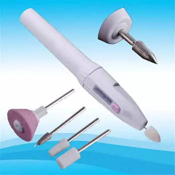 Электрическая дрель для дизайна ногтей, набор для маникюра, пилочка для ногтей, полировщик, инструмент, дрель для педикюра one set