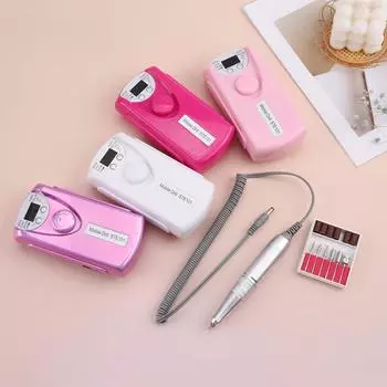 Электрическая дрель для ногтей, 35000 об/мин, профессиональная маникюрная машина, набор для шлифовки ногтей, оборудование для полировки маникюрного салона EU