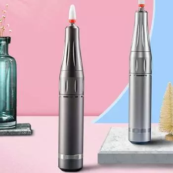 Электрическая дрель для ногтей, 35000 об/мин, набор для маникюра, портативная пилочка для ногтей, гель-лак, фреза для удаления педикюра, инструменты USB