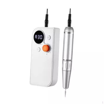 Электрическая дрель для ногтей, маникюрный педикюрный инструмент, профессиональный ЖК-дисплей с насадками зелёный