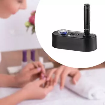 Электрическая дрель для ногтей, маникюрный педикюрный инструмент, полировщик для акриловых ногтей, тихий серый