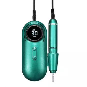 Электрическая дрель для ногтей, набор лаков для ногтей, комплект фрез для ногтей, 30000 об/мин, дрель для ногтей, ручка, пилочка для маникюра розовый