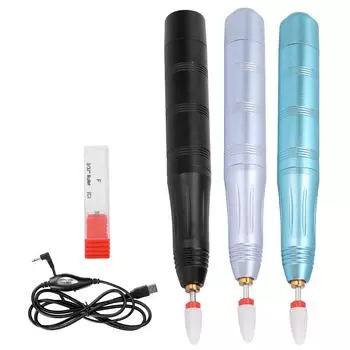 Электрическая дрель для ногтей, перезаряжаемая дрель для педикюра, портативный маникюрный шлифовальный станок, инструменты Pink Blue