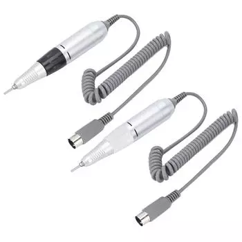 Электрическая дрель для ногтей Ручка-ручка Машинка для полировки Дрель Сменная ручка Наконечник Black