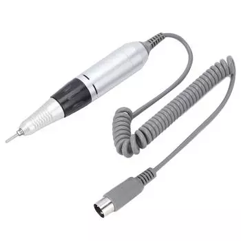 Электрическая дрель для ногтей Ручка-ручка Машинка для полировки Дрель Сменная ручка Наконечник Черный белый