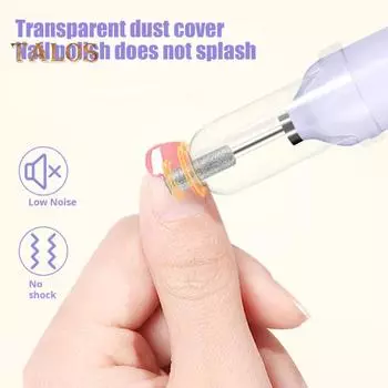 Электрическая дрель для ногтей с 5 насадками, шлифовальными лентами, цифровым дисплеем, УФ-лампой для ногтей, портативной машинкой для снятия акрилового геля и лака, маникюра и педикюра белый