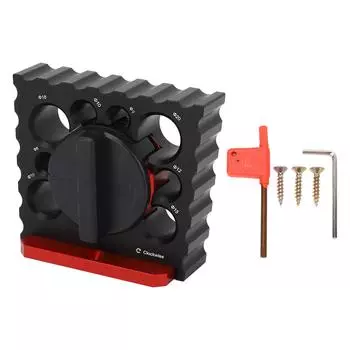 Электрическая дрель Фрезерный дюбель Алюминиевый сплав 8 отверстий Полуавтоматическая вращающаяся головка Круглый стержень Электрический