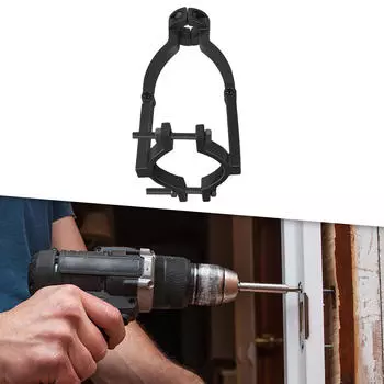 Электрическая дрель, кронштейн с квадратным отверстием, преобразователь, черный профессиональный аксессуар, легко устанавливается из нержавеющей стали