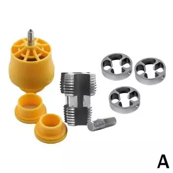 Электрическая дрель PPR водопроводная пластина зубья пластиковая труба резьбонарезной инструмент наружный M R1H6 Yellow-One size