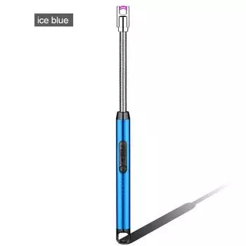 Электрическая дуговая зажигалка для барбекю на 360 °, USB ветрозащитная беспламенная плазменная зажигалка, длинные кухонные зажигалки, газовая зажигалка для газовой плиты со свечами