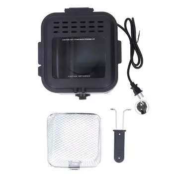 Электрическая фритюрница для картофеля фри, 2,5 л, 1000 Вт, квадратная нержавеющая сталь, электрическая F с регулируемой температурой EU Plug 220V