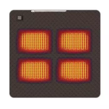 Электрическая грелка 5 В 4 нагревательных блока USB Type-C питание от подогреваемой подушки 45cm кофейный