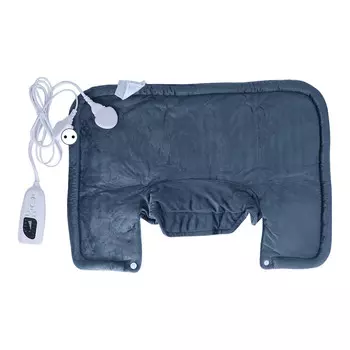 Электрическая грелка 6 уровней температуры Мягкая теплая грелка для шеи и плеч Темно-серая ЕС темно серый
