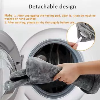 Электрическая грелка для ног, моющаяся, грелка для ног, вилка ЕС/США, улучшение сна, здоровый домашний офис, спальня, согревающий коврик для ног