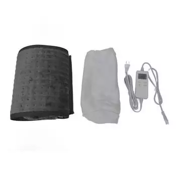 Электрическая грелка для ног с подогревом, 6 передач, многофункциональное постоянное тепло, одеяло для ног для дома, ЕС, переменный ток 220 В240 В, серое Grey