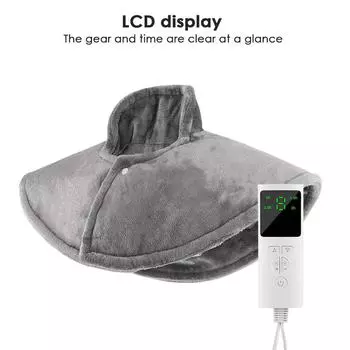 Электрическая грелка для плеч и шеи, согревающее одеяло, электрическая грелка для плеч, облегчение боли, регулятор температуры EU Plug 220-240V