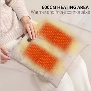 Электрическая грелка для рук, 3 регулируемых температуры, двусторонняя, быстрый нагрев, можно стирать, многоразовая, зимняя зелёный