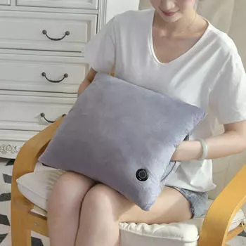 Электрическая грелка для рук Мягкая подарочная муфта с подогревом для ежедневного использования в походе зимой серый