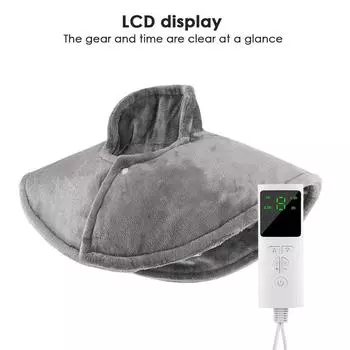 Электрическая грелка для шеи, плеч, зимнее теплое одеяло для шеи, расслабление шейных мышц, облегчение боли в суставах, физиотерапия, вилка европейского/американского стандарта US Plug