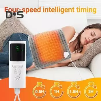 Электрическая грелка-обертка с 9 уровнями температуры, 4 настройками таймера, ЖК-дисплеем, функцией облегчения боли и автоматическим отключением, грелка US Plug