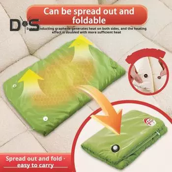 Электрическая грелка с 4-уровневой регулировкой температуры Технология нагрева графена Интеллектуальный цифровой дисплей Портативная грелка для рук с подогревом бежевый