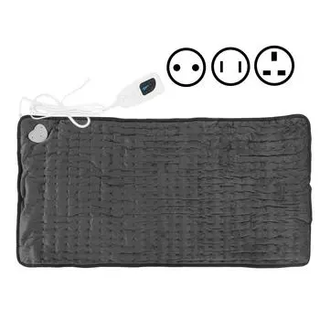 Электрическая грелка, снимающая боль в спине, влажный компресс, сохраняющий тепло, темно-серая, моющаяся грелка 76 EU Plug 220V