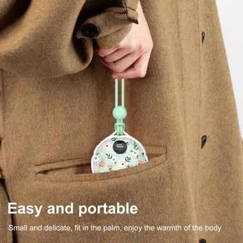 Электрическая грелка со светодиодной подсветкой, 3 температурных режима, регулируемый ЖК-дисплей, тип C, перезаряжаемая, портативная, подвесная, мини-обогреватель для рук B