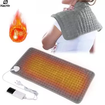 Электрическая грелка, термоодеяло, подогреваемый коврик, моющийся, электрическая грелка для боли в спине, ногах, плечах, согреватель тела 220 В