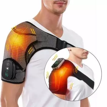 Электрическая грелка, вибрационный массажер для плеч, физиотерапевтический пояс, кронштейн для поддержки локтя, пояс для горячего компресса
