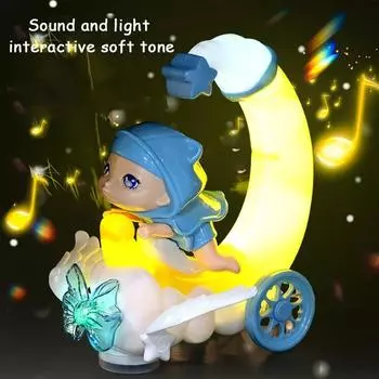 Электрическая игрушечная лунная машинка Yousheng с музыкальным светом, вращение на 360 градусов, преодоление препятствий, обучающий мультяшный трюковой автомобиль для малышей, мальчиков и девочек, подарок фиолетовый