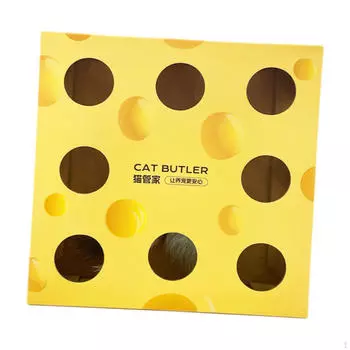 Электрическая игрушка для кошек Feather Entertainment Автоматическая забавная интерактивная сырная коробка Feathers