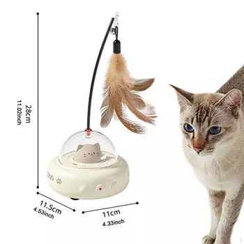 Электрическая игрушка для кошек, товары для перемещения домашних животных, роботизированный кикер для домашнего использования, белый белый