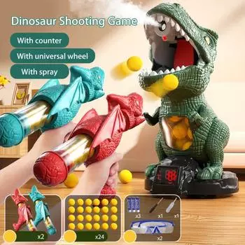 Электрическая игрушка-стрелялка для детей 6-12 лет, игра-динозавр с дистанционным управлением, с автоматическим подсчетом очков, светодиодной подсветкой, многопользовательская игра-стрелялка для вечеринок 1 Set