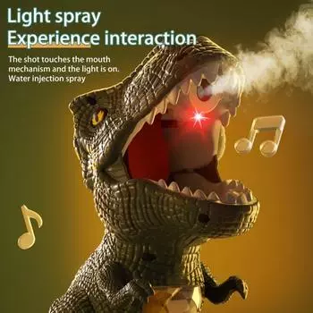 Электрическая игрушка-стрелялка для динозавров Yousheng для детей 6-12 лет с дистанционным управлением, игра-динозавр с автоматическим подсчетом очков, светодиодный спрей для многопользовательской вечеринки 1 Set