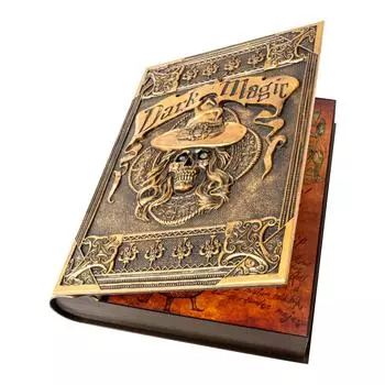 Электрическая индукционная книга «Магия», Креативный и персонализированный звук и свет, Декоративный реквизит для атмосферы для дома с привидениями и секретной комнаты One Size коричневый