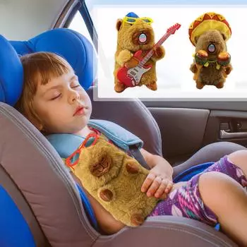 Электрическая Капибала, играющая на гитаре, плюшевая игрушка, кукла, уродливая, милая, подарочная кукла One Size