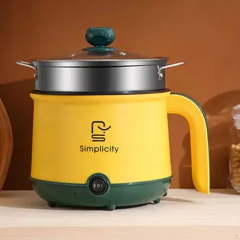 Электрическая кастрюля для рамэна, адаптер для лапши, США жёлтый