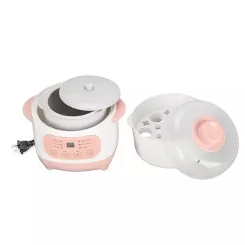 Электрическая кастрюля для тушения, умная керамическая кастрюля для супа, предупреждающая сухое пригорание, для дома US Plug 110V