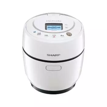 Электрическая кастрюля Sharp Healsio Hot Cook, безводная, 1,0 л, для 1-2 человек, белая, KN-HW10G-W