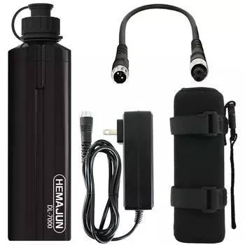 Электрическая катушка HEMAJUN 7000 мАч большой емкости, совместима с электрической катушкой, литий-ионное быстрое зарядное устройство, специальный шнур питания в комплекте Daiwa/Shimano 2.0A,