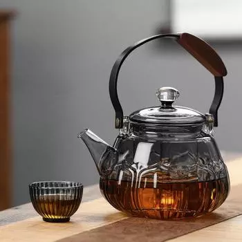 Электрическая керамическая плита, двухцелевой паровой и кипящий чайник с ручкой, большой емкости, бытовой чайник, креативный чайник Lotus