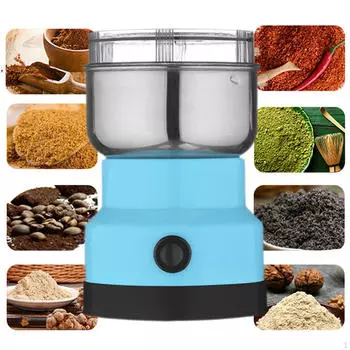 Электрическая кофемолка быстрого помола из нержавеющей стали Мини-мельница для сухого зерна